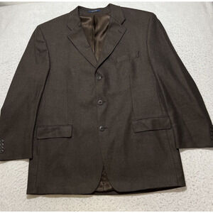 Portofino Gage Men's 48L Pure Wool Brown Career Suit Jacket Sport Coat Canada